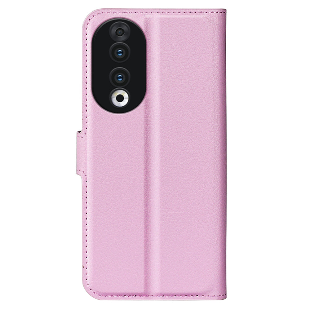 For Honor 90 Wallet Litchi Texture Shell Phone Cover Stand Mobile Phone PU Leather Case