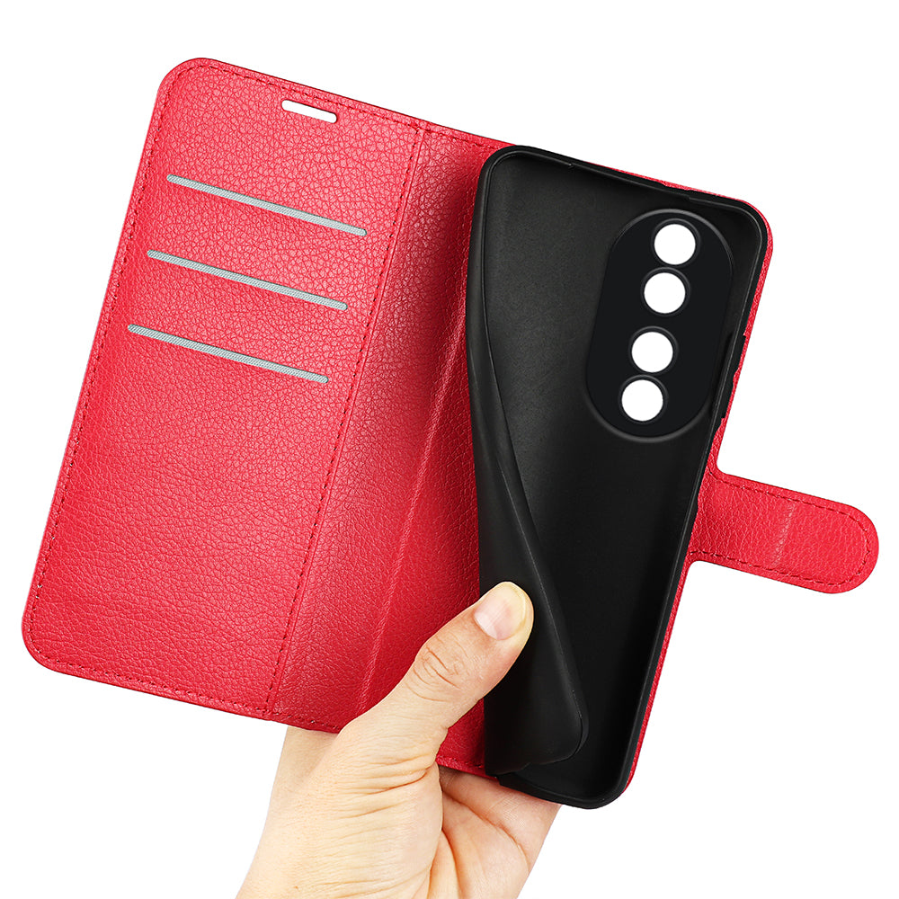 For Honor 90 Wallet Litchi Texture Shell Phone Cover Stand Mobile Phone PU Leather Case
