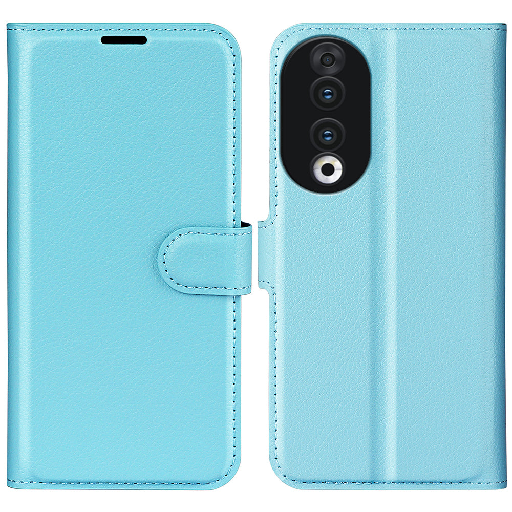 For Honor 90 Wallet Litchi Texture Shell Phone Cover Stand Mobile Phone PU Leather Case