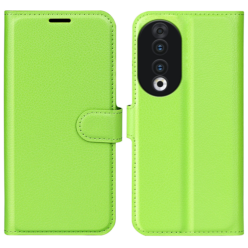 For Honor 90 Wallet Litchi Texture Shell Phone Cover Stand Mobile Phone PU Leather Case