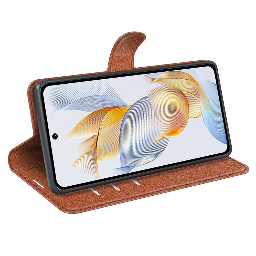For Honor 90 Wallet Litchi Texture Shell Phone Cover Stand Mobile Phone PU Leather Case