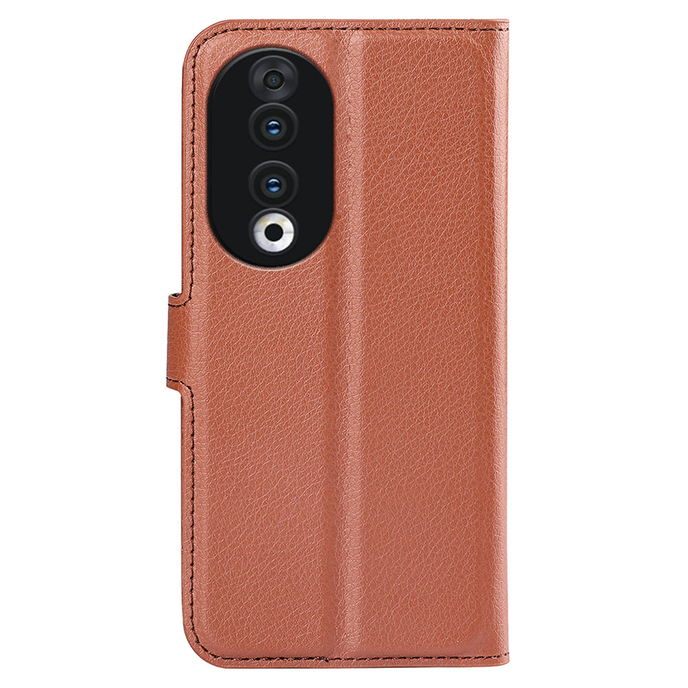 For Honor 90 Wallet Litchi Texture Shell Phone Cover Stand Mobile Phone PU Leather Case