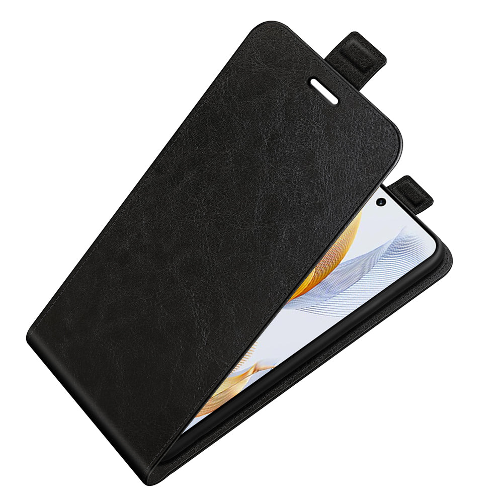 For Honor 90 TPU+PU Leather Phone Shell Vertical Flip Case Mobile Phone Cover with Card Slots