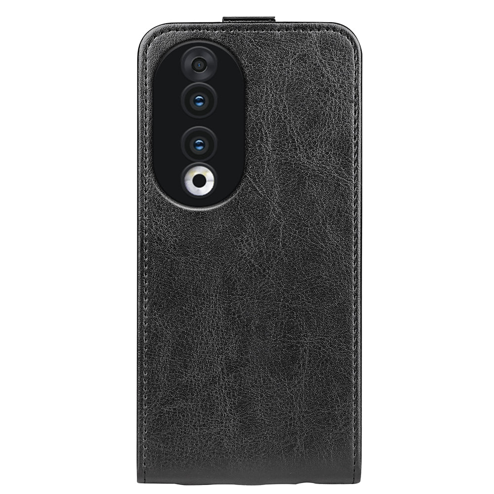 For Honor 90 TPU+PU Leather Phone Shell Vertical Flip Case Mobile Phone Cover with Card Slots