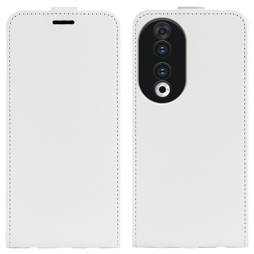 For Honor 90 TPU+PU Leather Phone Shell Vertical Flip Case Mobile Phone Cover with Card Slots