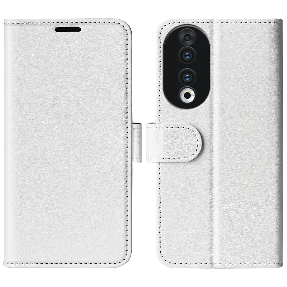 For Honor 90 PU Leather Shell Stand Cover Crazy Horse Texture Wallet Flip Phone Case
