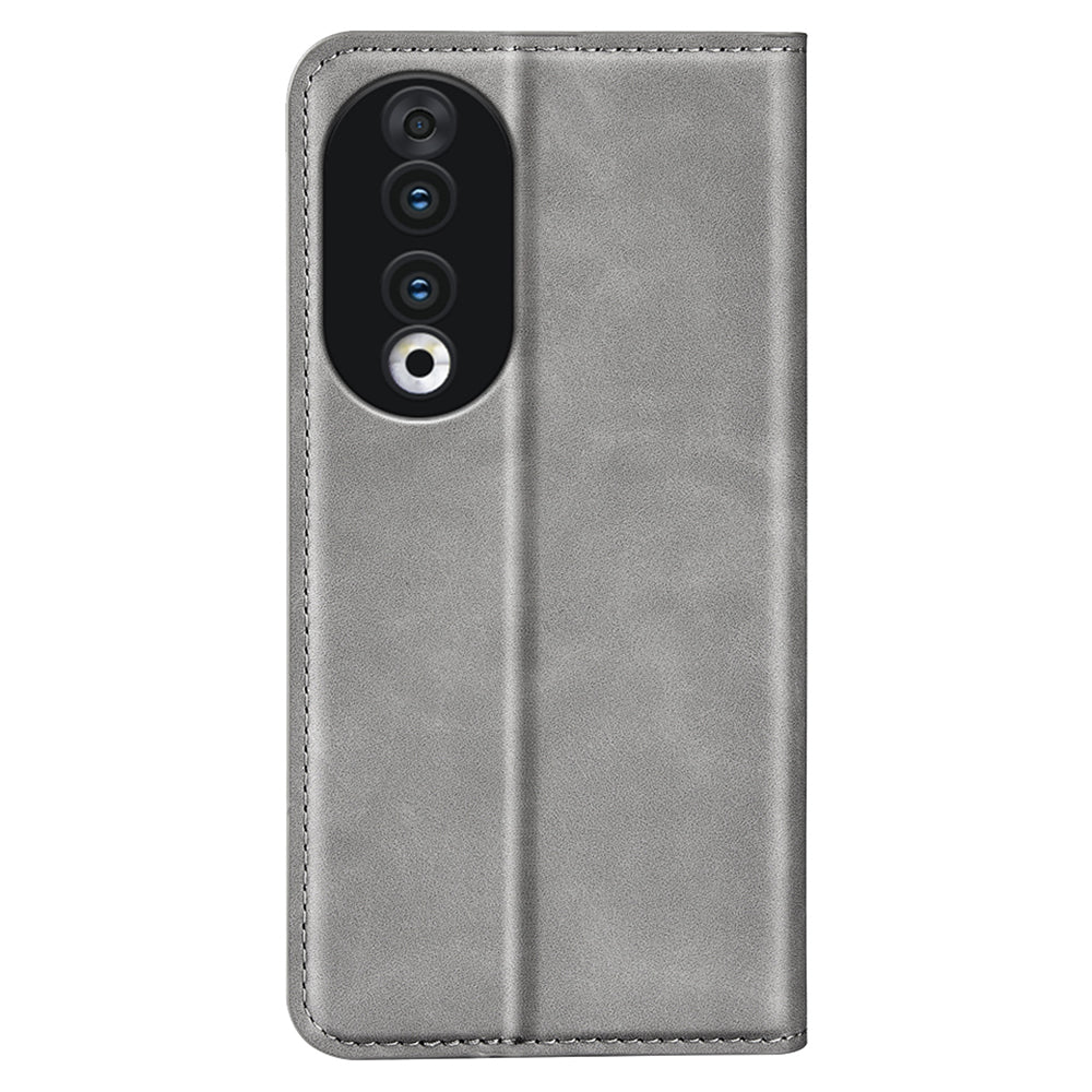 For Honor 90 Wallet Flip Cell Phone Case Skin-touch Stand Shockproof PU Leather Cover