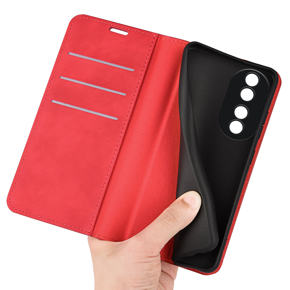 For Honor 90 Wallet Flip Cell Phone Case Skin-touch Stand Shockproof PU Leather Cover