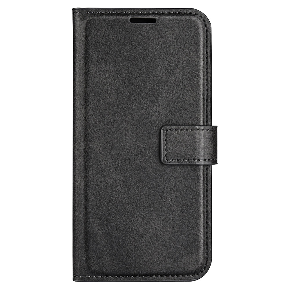 For Honor 90 Phone Shell Calf Texture Leather Cover Stand Wallet Square Magnetic Closure Case