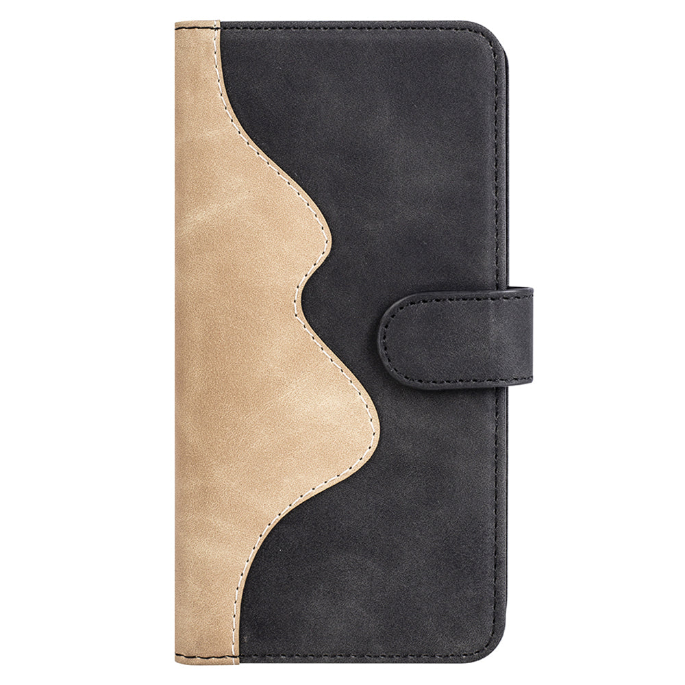 For Honor 90 PU Leather Wallet Phone Cover Dual-color Splicing Stand Cell Phone Case
