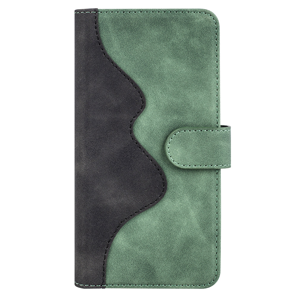 For Honor 90 PU Leather Wallet Phone Cover Dual-color Splicing Stand Cell Phone Case