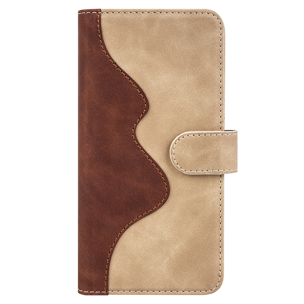 For Honor 90 PU Leather Wallet Phone Cover Dual-color Splicing Stand Cell Phone Case
