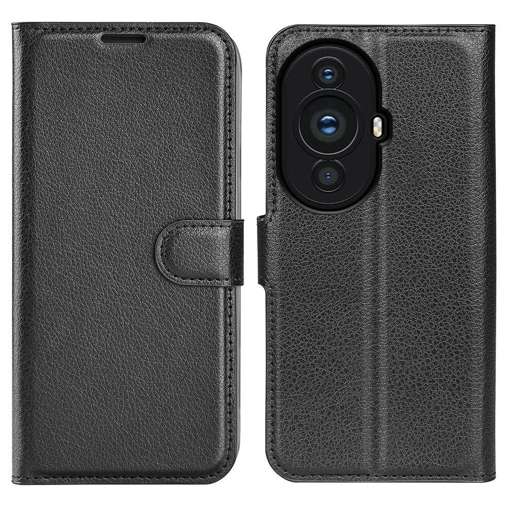 For Huawei nova 11 Wallet Cover Litchi Texture Anti-Scratch Shell Stand Mobile Phone PU Leather Case
