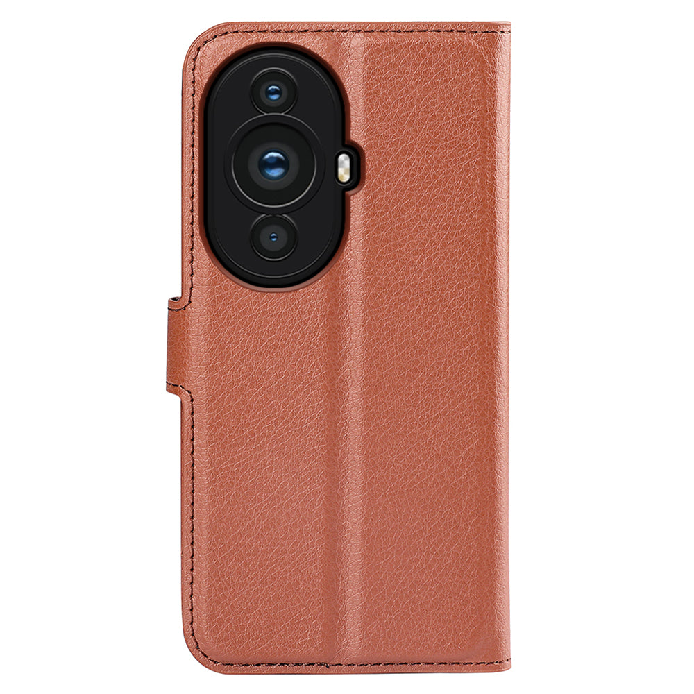 For Huawei nova 11 Wallet Cover Litchi Texture Anti-Scratch Shell Stand Mobile Phone PU Leather Case