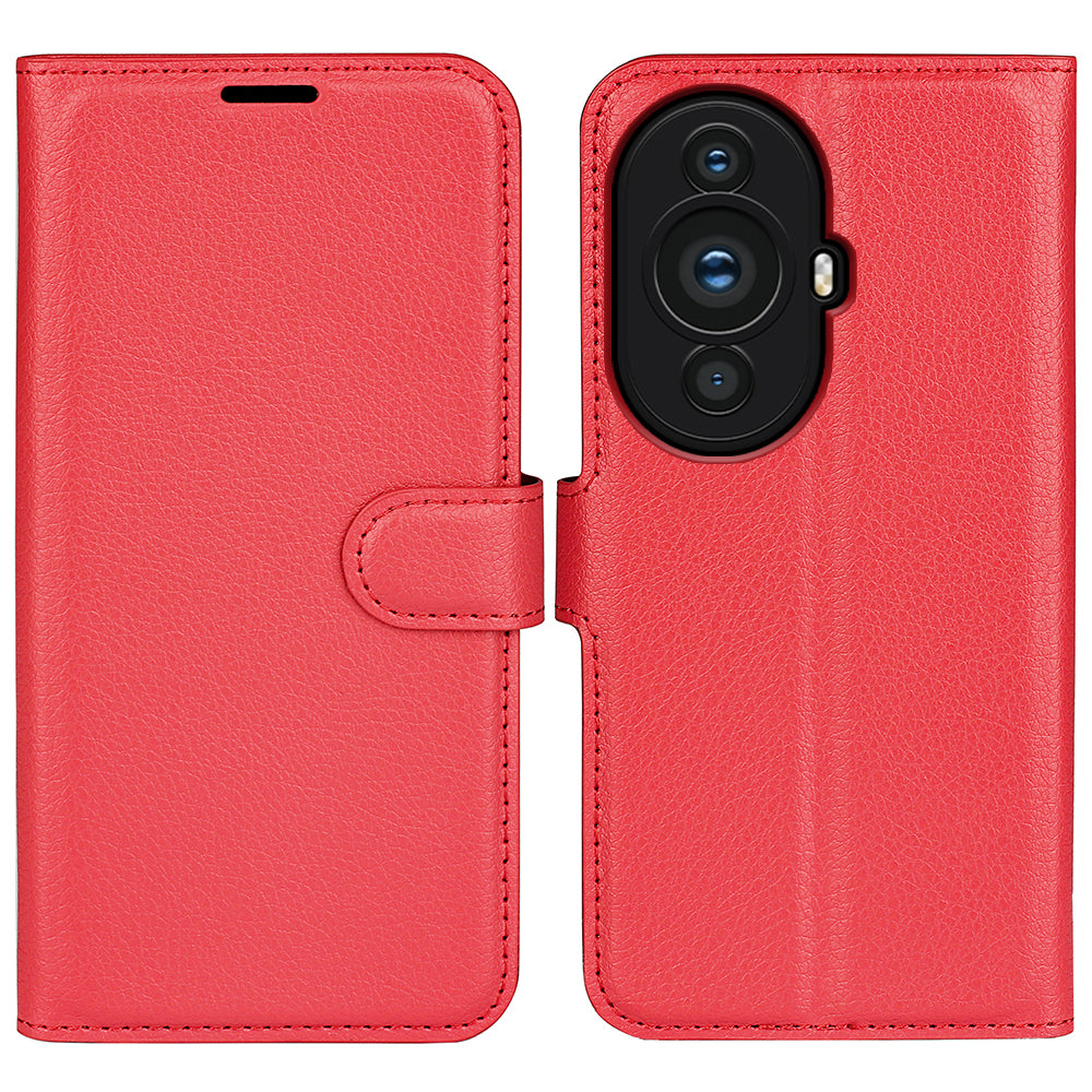 For Huawei nova 11 Pro / nova 11 Ultra Dustproof Phone Cover TPU + PU Leather Litchi Texture Phone Stand Case Wallet