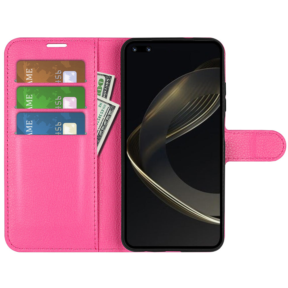 For Huawei nova 11 Pro / nova 11 Ultra Dustproof Phone Cover TPU + PU Leather Litchi Texture Phone Stand Case Wallet