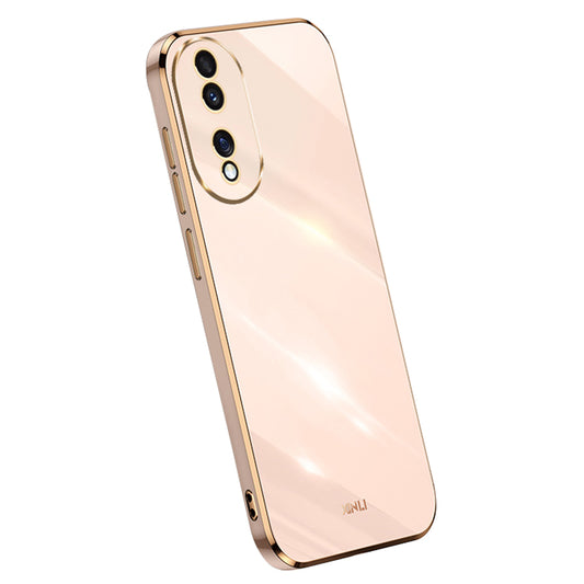 XINLI For Honor 90 Shockproof Phone Case Precise Lens Cut-out TPU Electroplated Cover