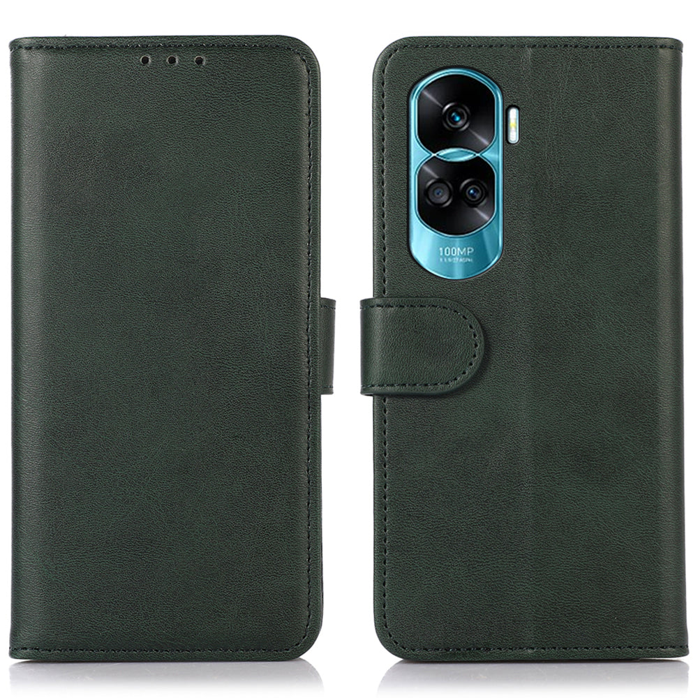 For Honor 90 Lite 5G / X50i 5G Cowhide Texture Phone Wallet Case Phone Stand PU Leather Cover