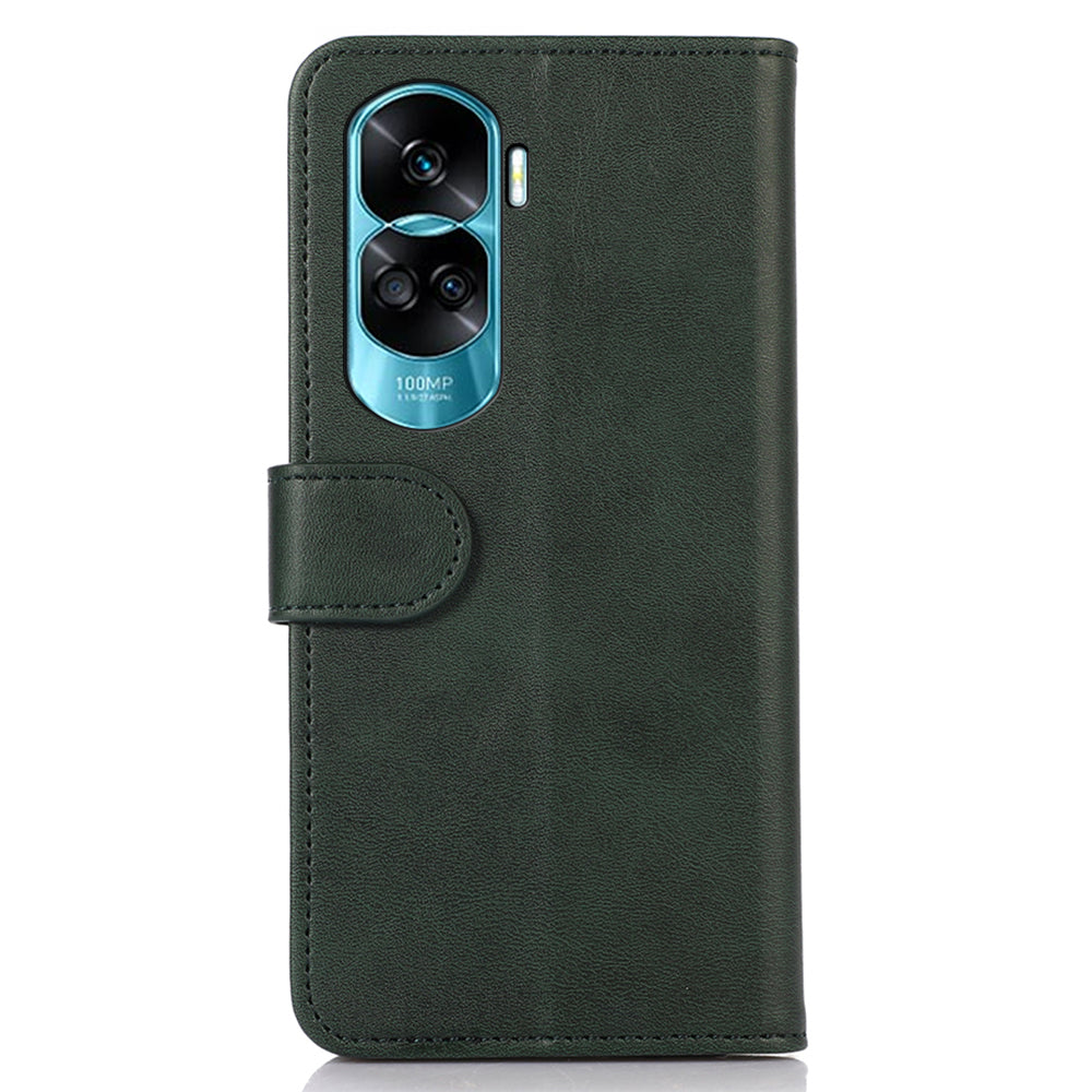 For Honor 90 Lite 5G / X50i 5G Cowhide Texture Phone Wallet Case Phone Stand PU Leather Cover