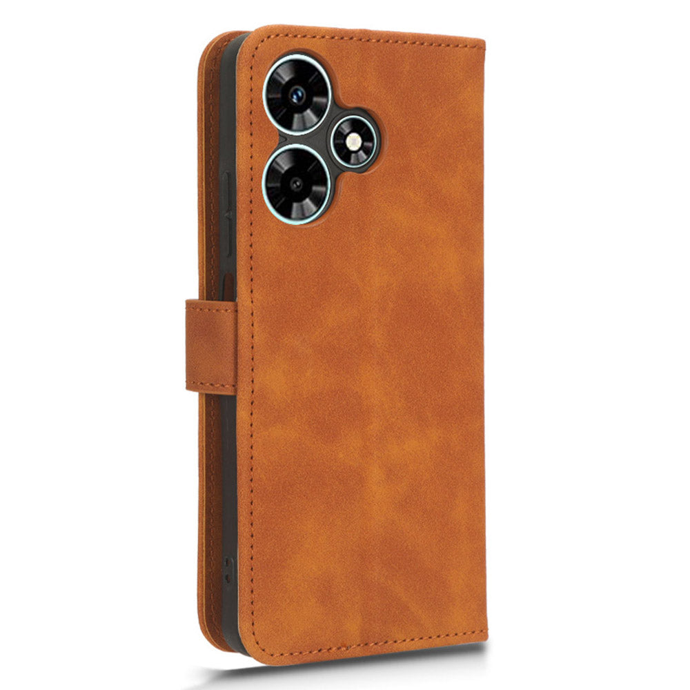 For Infinix Hot 30 TPU + PU Leather Skin-touch Phone Case Wallet Anti-drop Cell Phone Cover