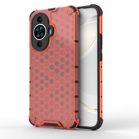 For Huawei nova 11 Anti-drop TPU+PC Phone Case Honeycomb Texture Cell Phone Cover