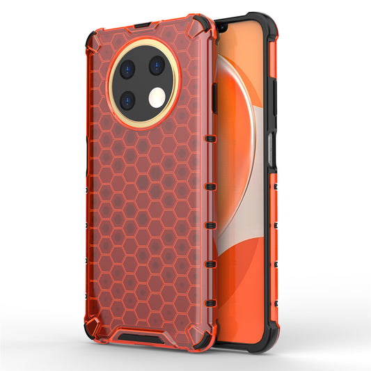 For Huawei nova Y91 4G TPU+PC Protective Phone Case Honeycomb Texture Phone Cover