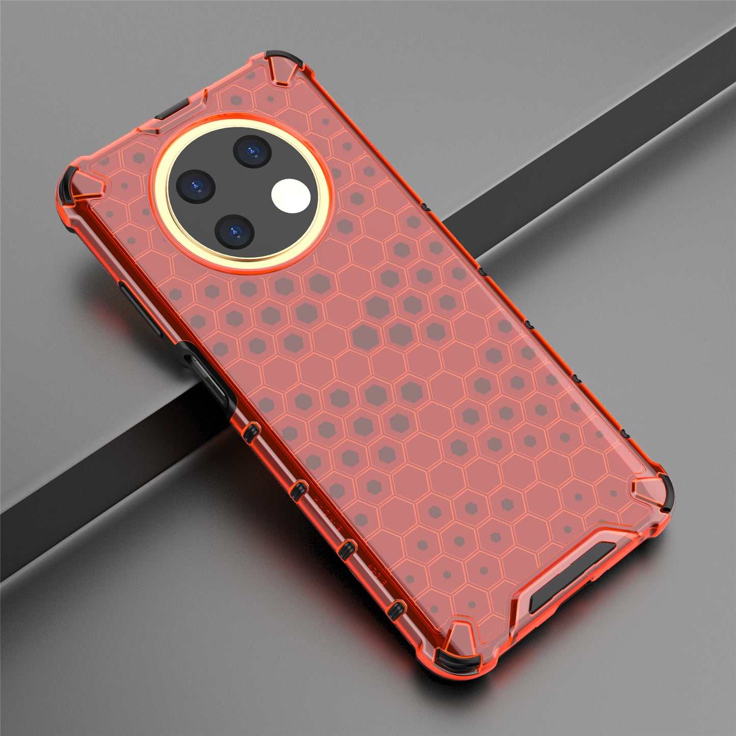 For Huawei nova Y91 4G TPU+PC Protective Phone Case Honeycomb Texture Phone Cover