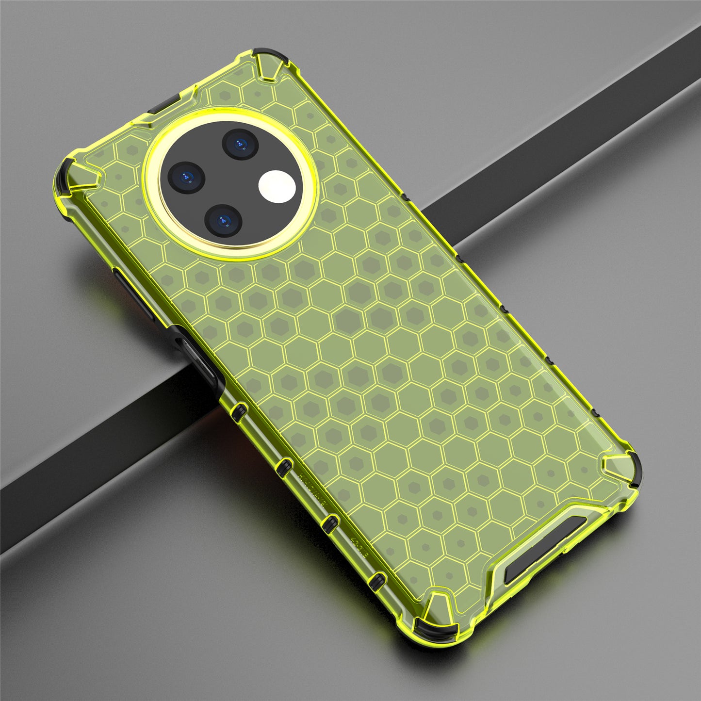 For Huawei nova Y91 4G TPU+PC Protective Phone Case Honeycomb Texture Phone Cover