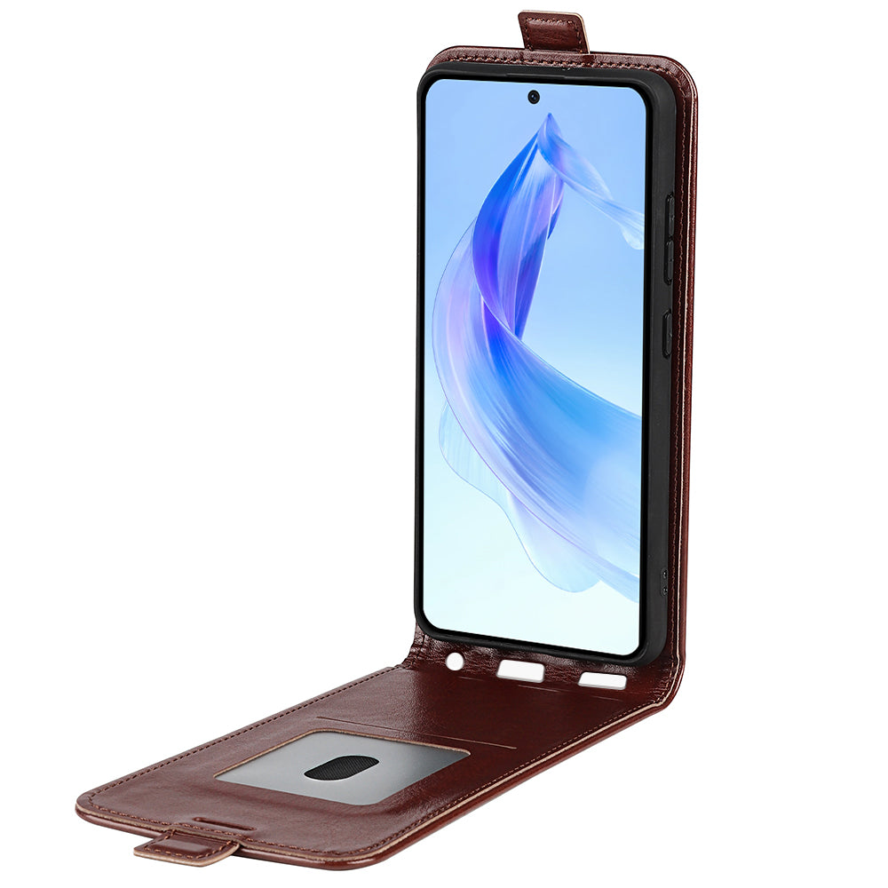 For Honor 90 Lite 5G / X50i 5G PU Leather Phone Case Vertical Flip Protective Phone Cover with Card Slot