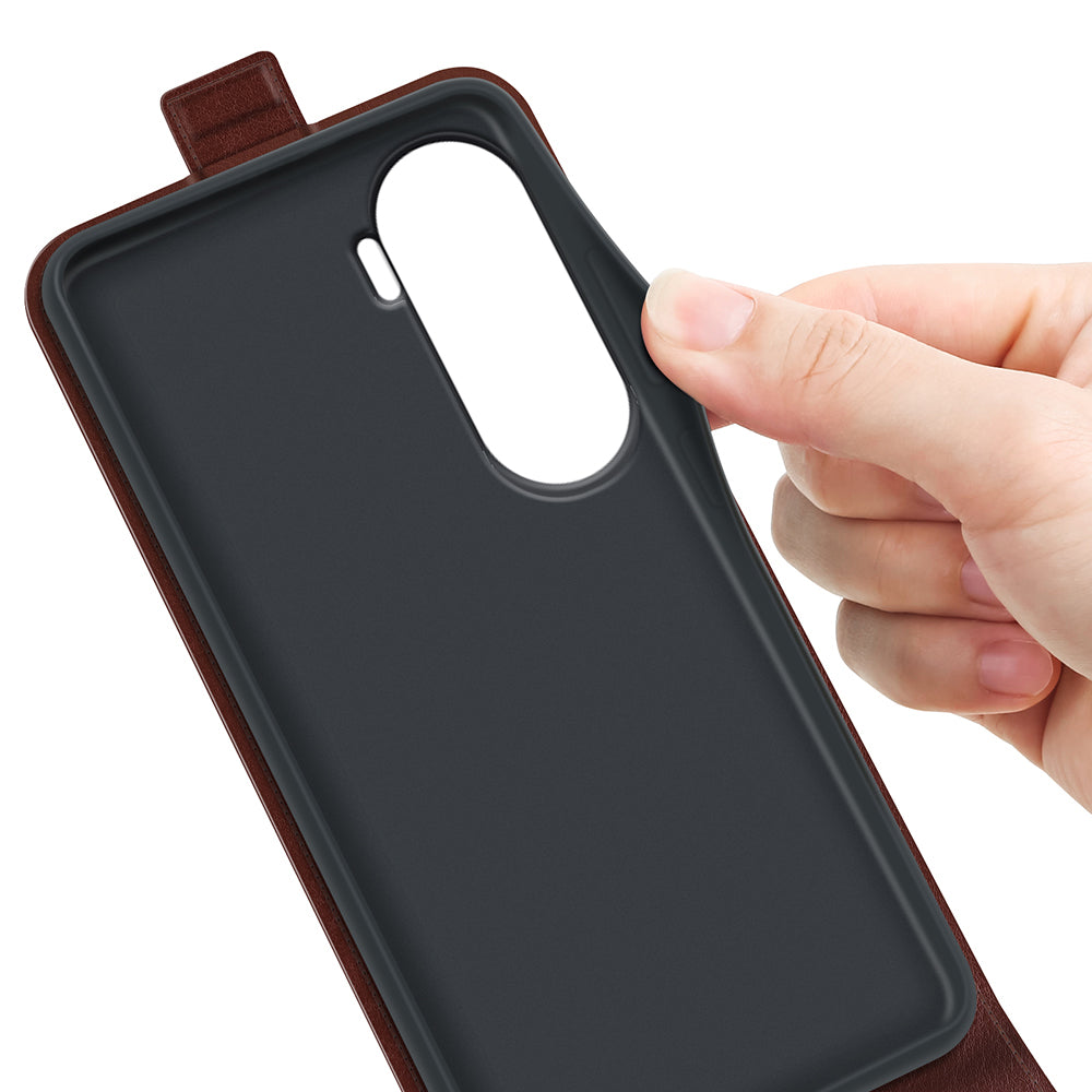 For Honor 90 Lite 5G / X50i 5G PU Leather Phone Case Vertical Flip Protective Phone Cover with Card Slot