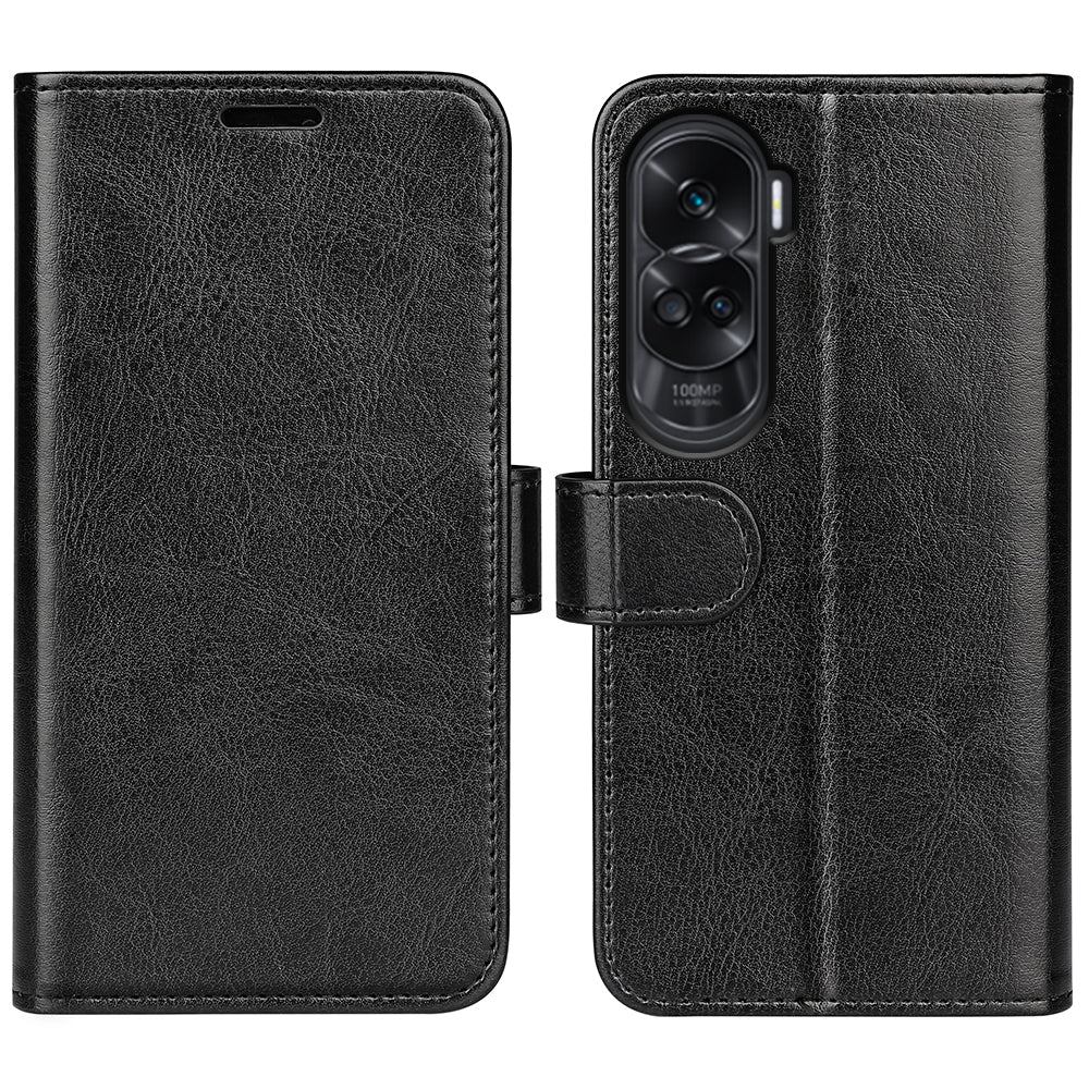 For Honor 90 Lite 5G / X50i 5G Crazy Horse Texture Anti-scratch Phone Wallet Case PU Leather Stand Cover