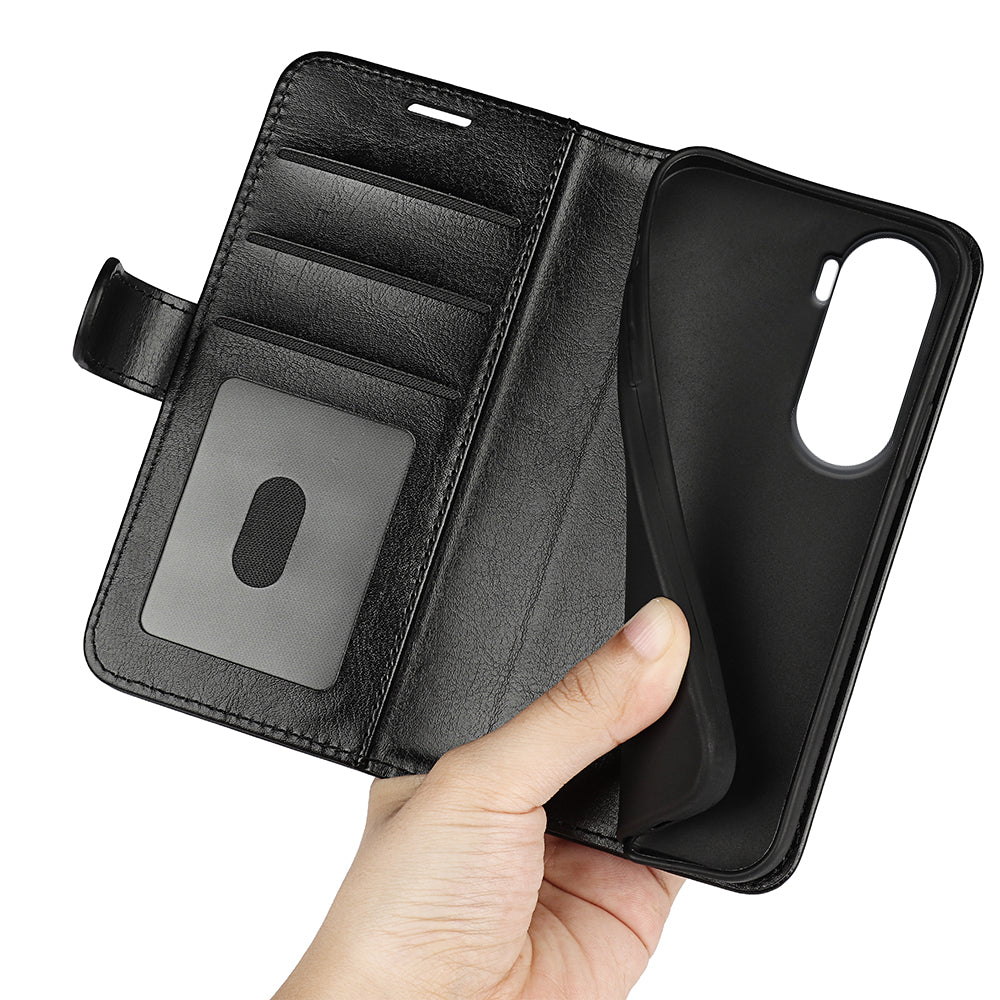 For Honor 90 Lite 5G / X50i 5G Crazy Horse Texture Anti-scratch Phone Wallet Case PU Leather Stand Cover