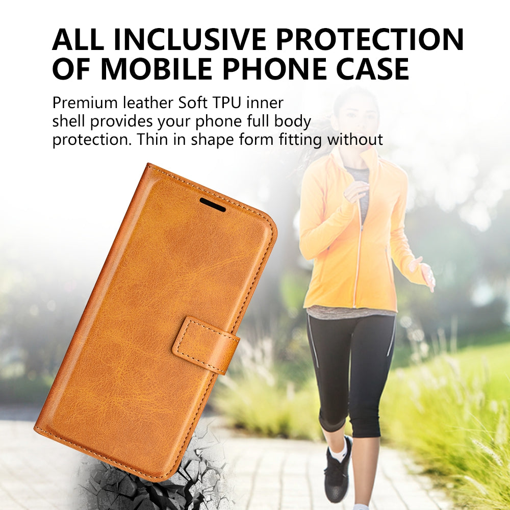 For Honor 90 Pro Scratch Resistant PU Leather Wallet Stand Protective Case Calf Texture Phone Cover