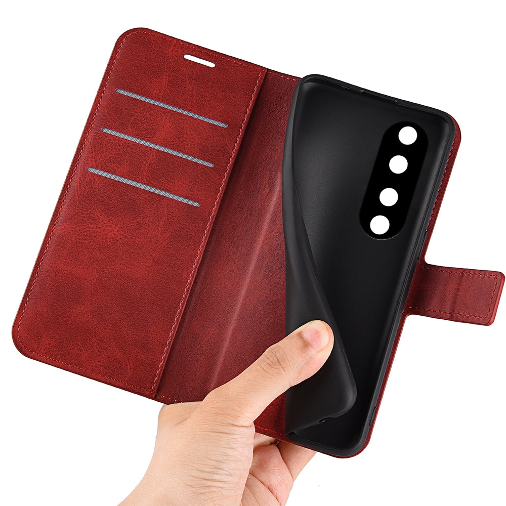 For Honor 90 Pro Scratch Resistant PU Leather Wallet Stand Protective Case Calf Texture Phone Cover