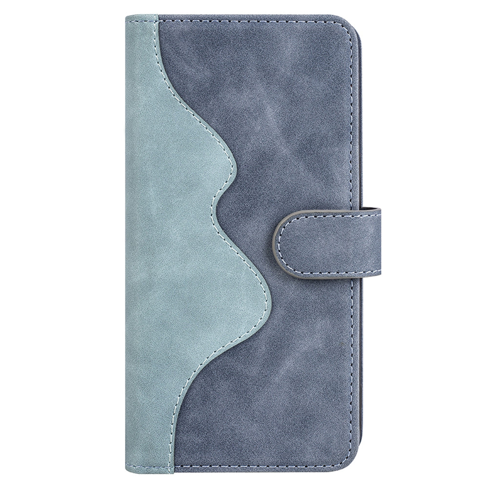For Honor 90 Pro PU Leather Wallet Phone Cover Dual-color Splicing Anti-drop Stand Case