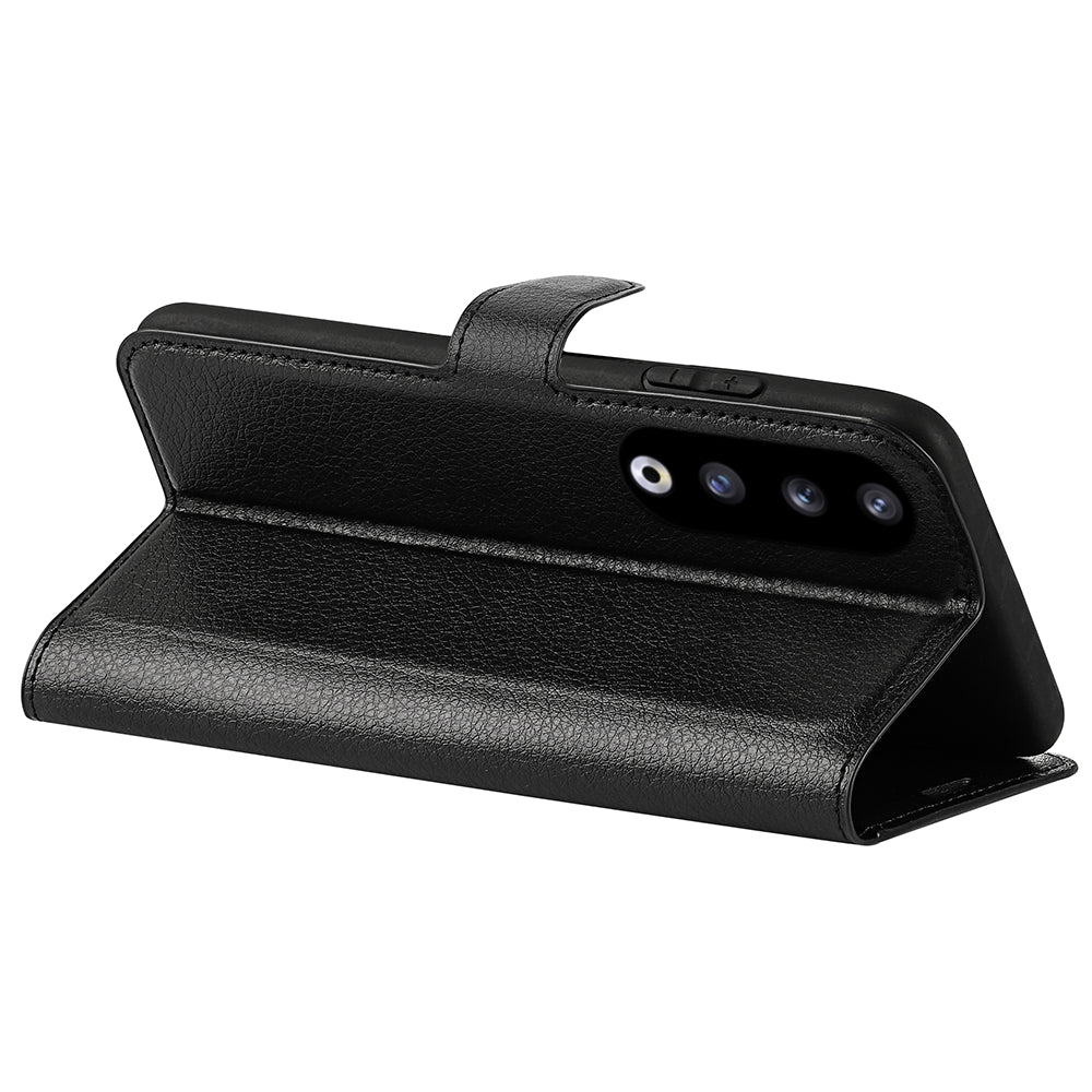 For Honor 90 Pro Litchi Texture Wallet PU Leather Phone Case Shockproof Stand Cover