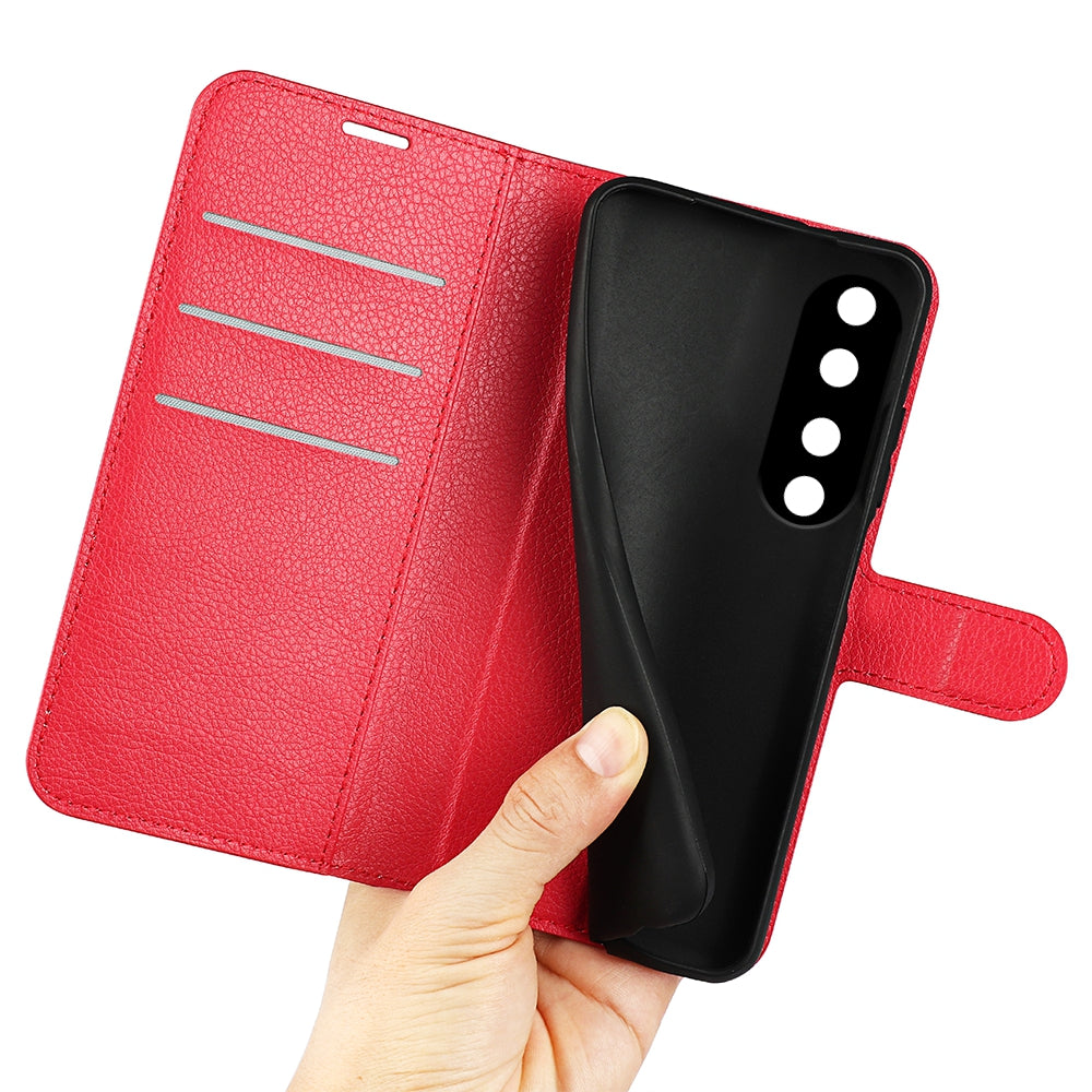 For Honor 90 Pro Litchi Texture Wallet PU Leather Phone Case Shockproof Stand Cover