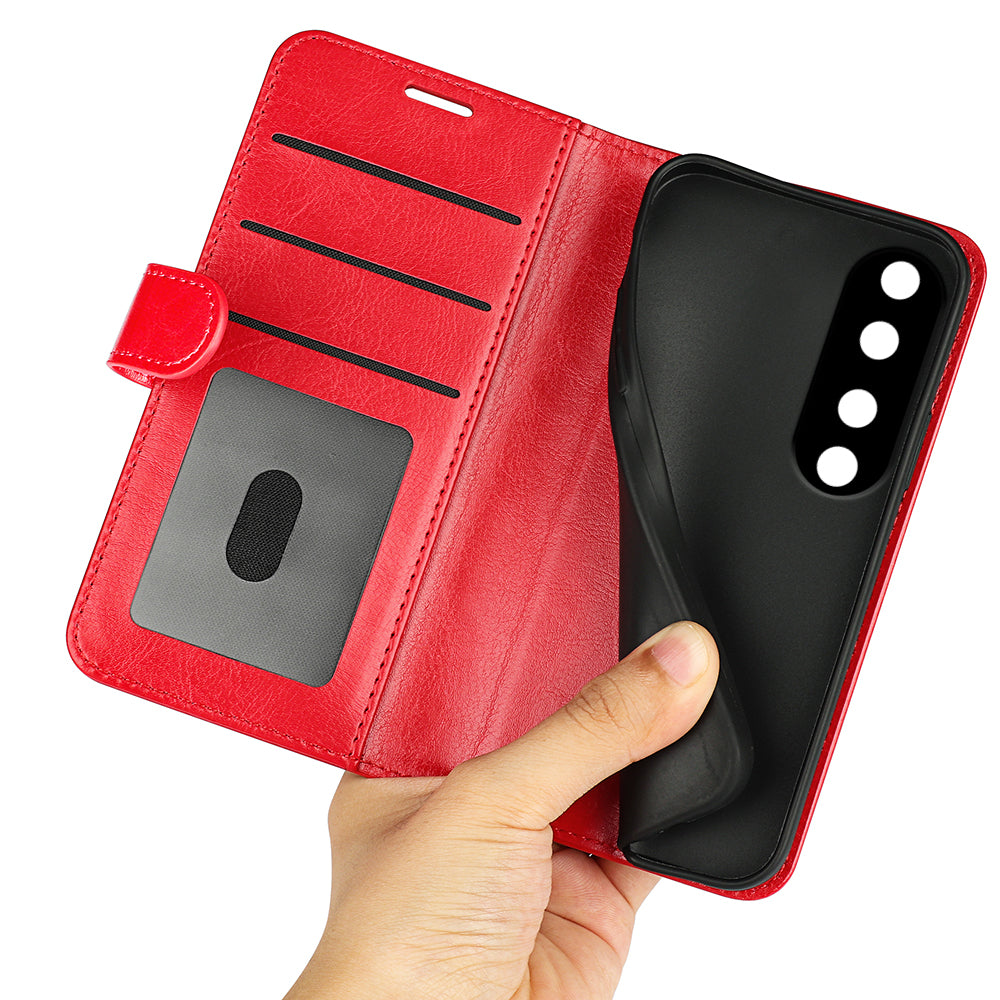 For Honor 90 Pro Crazy Horse Texture Phone Wallet Case PU Leather Anti-scratch Stand Cover