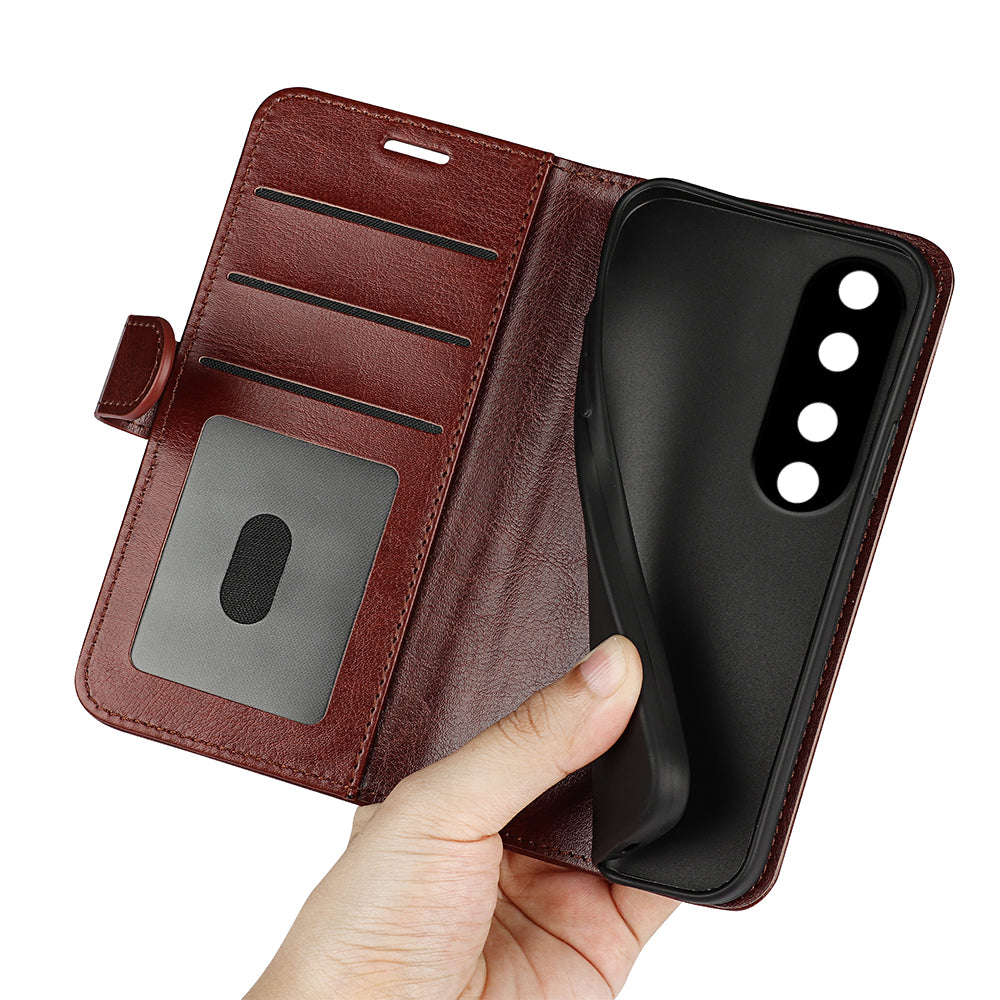 For Honor 90 Pro Crazy Horse Texture Phone Wallet Case PU Leather Anti-scratch Stand Cover