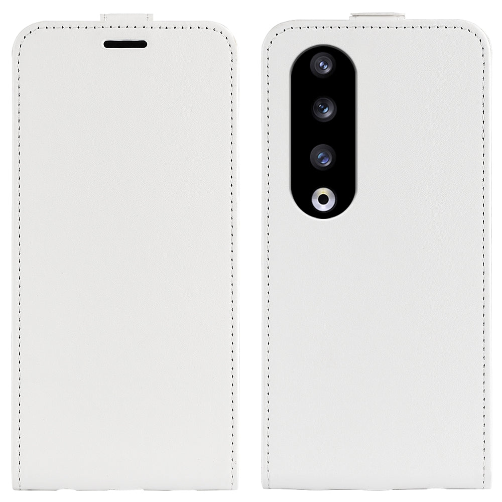 For Honor 90 Pro PU Leather Phone Case with Card Holder Vertical Flip Protective Phone Cover