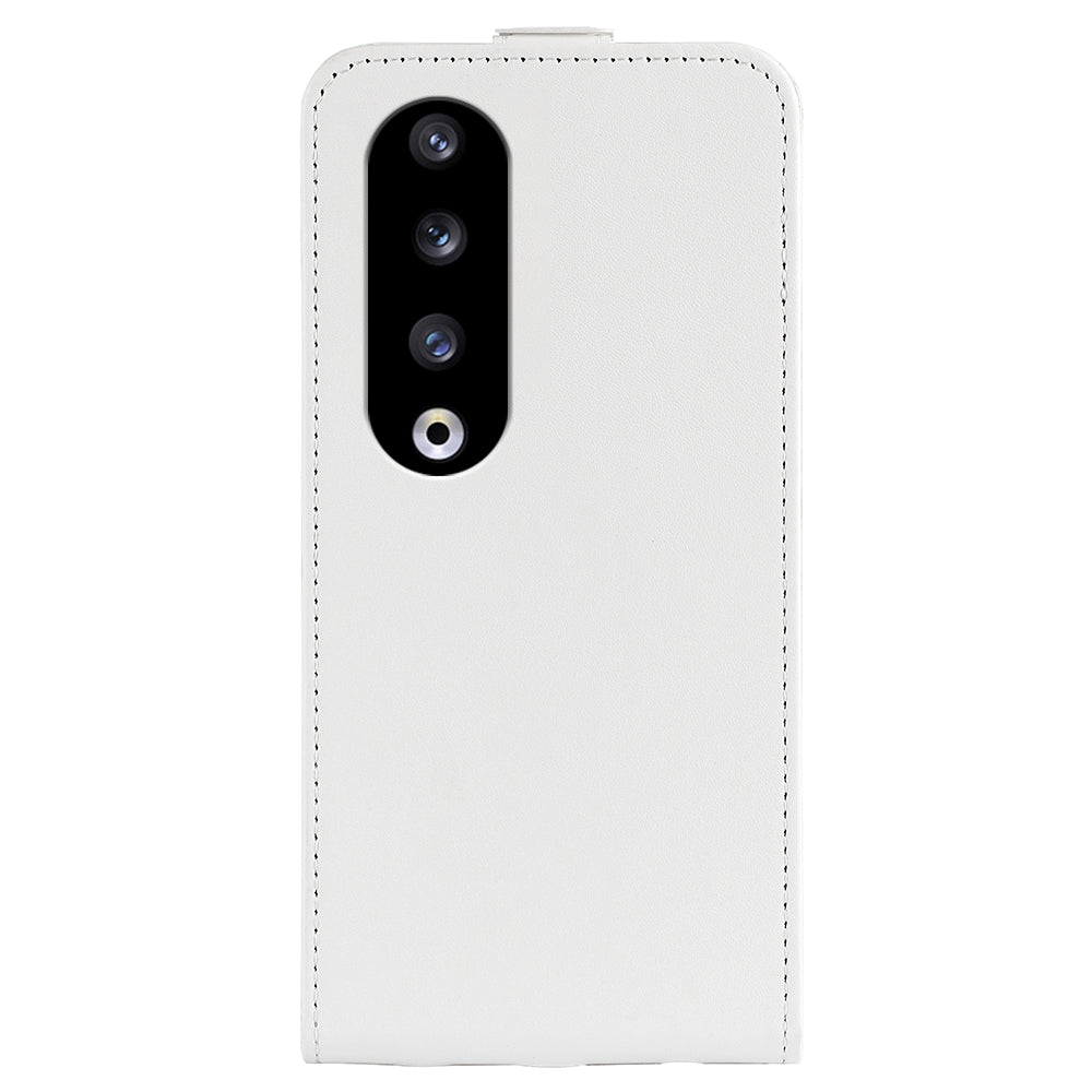 For Honor 90 Pro PU Leather Phone Case with Card Holder Vertical Flip Protective Phone Cover