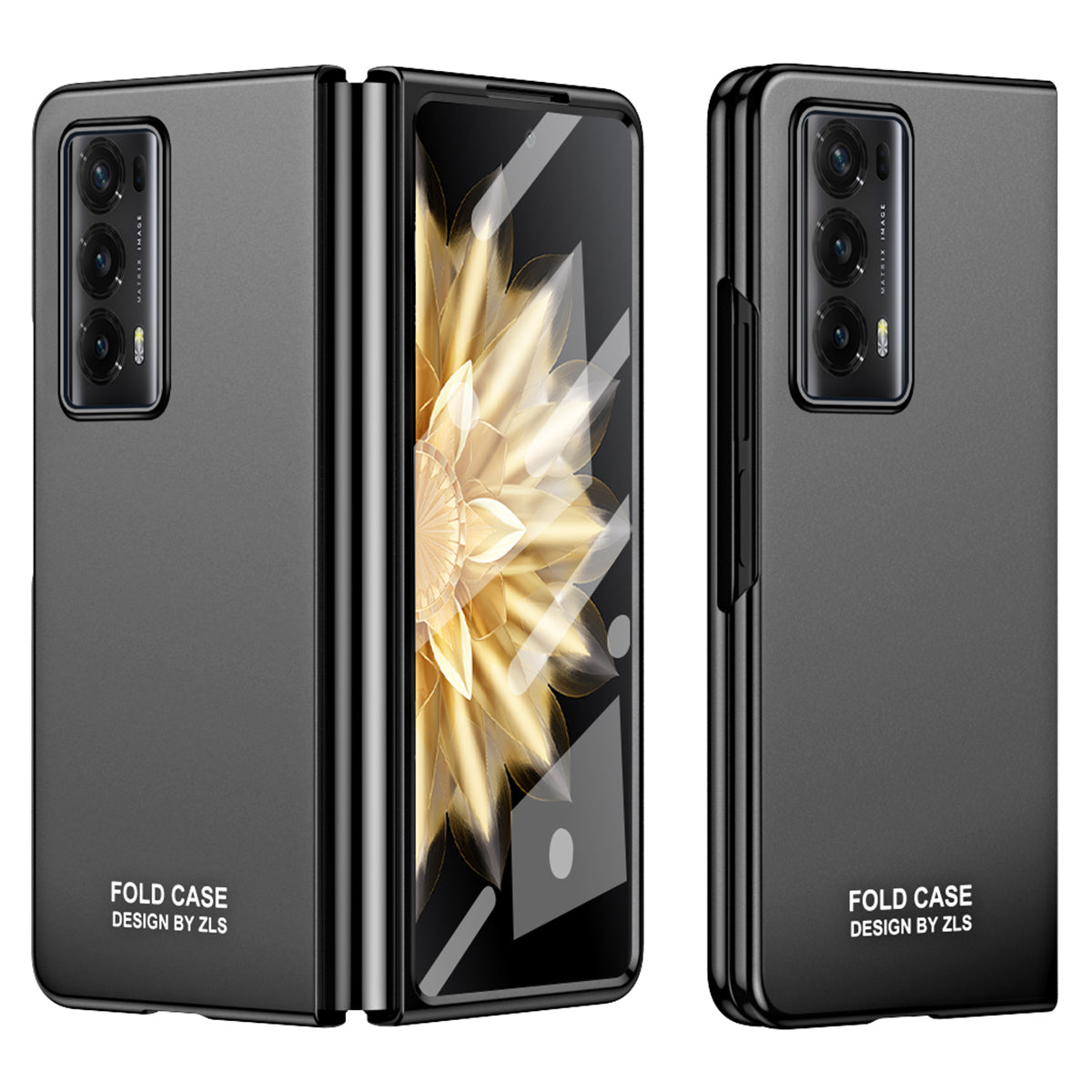 For Honor Magic V2 5G Hard PC Phone Case Full Body Shockproof Cover with Tempered Glass Film