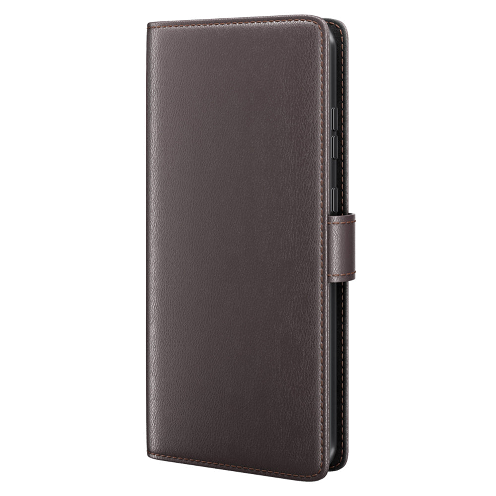 For Honor 90 Lite 5G / X50i 5G Shockproof Phone Case Genuine Split Leather Wallet Stand Cover