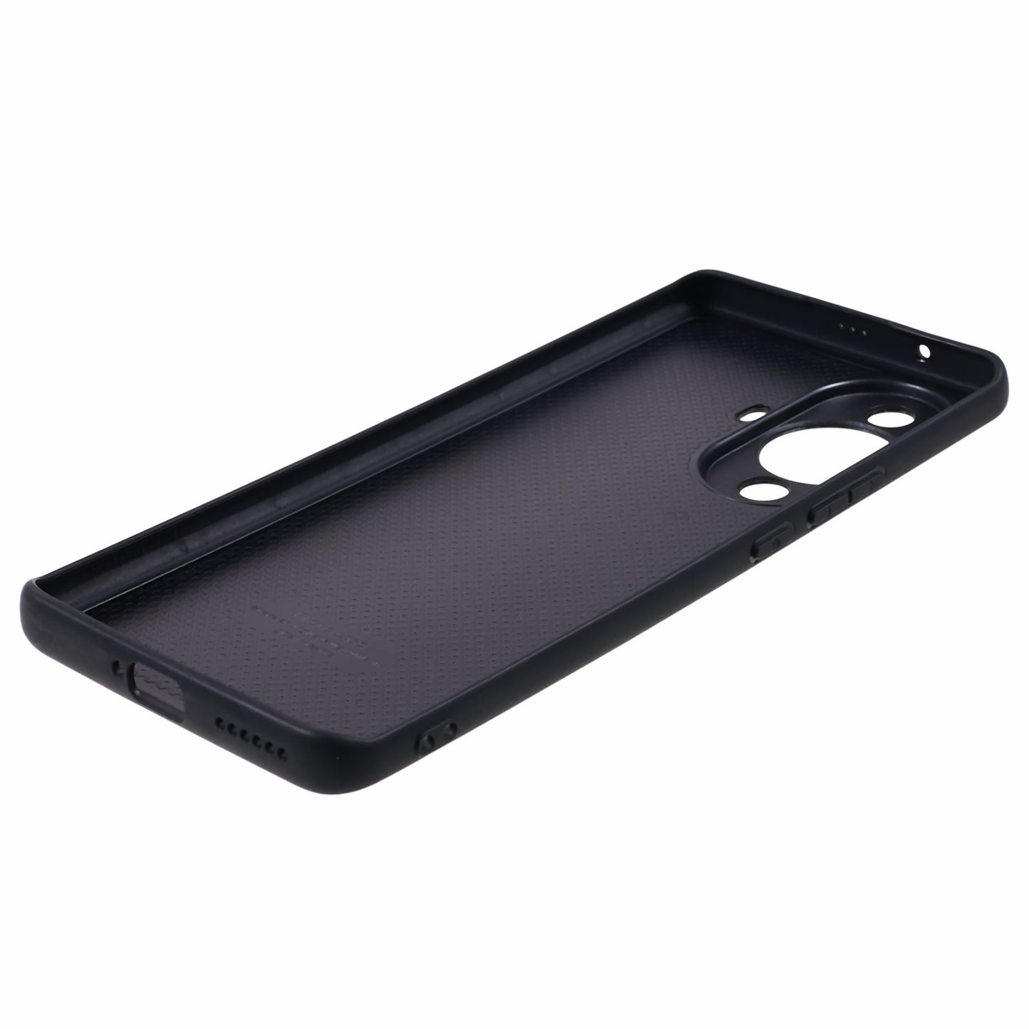 For Huawei nova 11 Pro / nova 11 Ultra Litchi Texture Phone Case Genuine Cow Leather + PC+TPU Cover with Metal Camera Guard