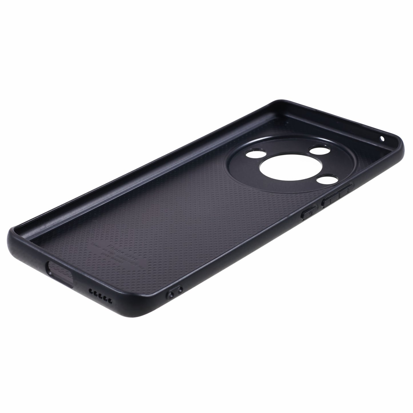 For Honor X50 Genuine Cow Leather Coated PC+TPU Case Metal Camera Frame Litchi Texture Phone Cover