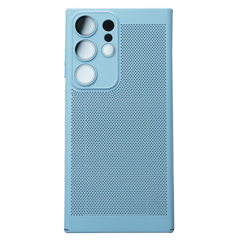For Samsung Galaxy S23 Ultra Breathable Heat Dissipating Mesh Phone Case Hard PC Slim Phone Cover