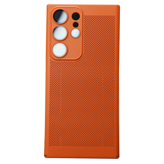 For Samsung Galaxy S23 Ultra Breathable Heat Dissipating Mesh Phone Case Hard PC Slim Phone Cover