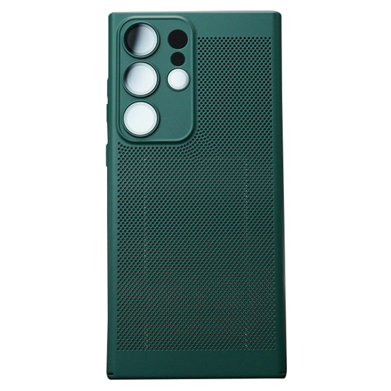 For Samsung Galaxy S23 Ultra Breathable Heat Dissipating Mesh Phone Case Hard PC Slim Phone Cover