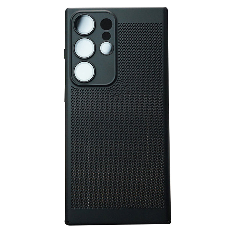 For Samsung Galaxy S23 Ultra Breathable Heat Dissipating Mesh Phone Case Hard PC Slim Phone Cover
