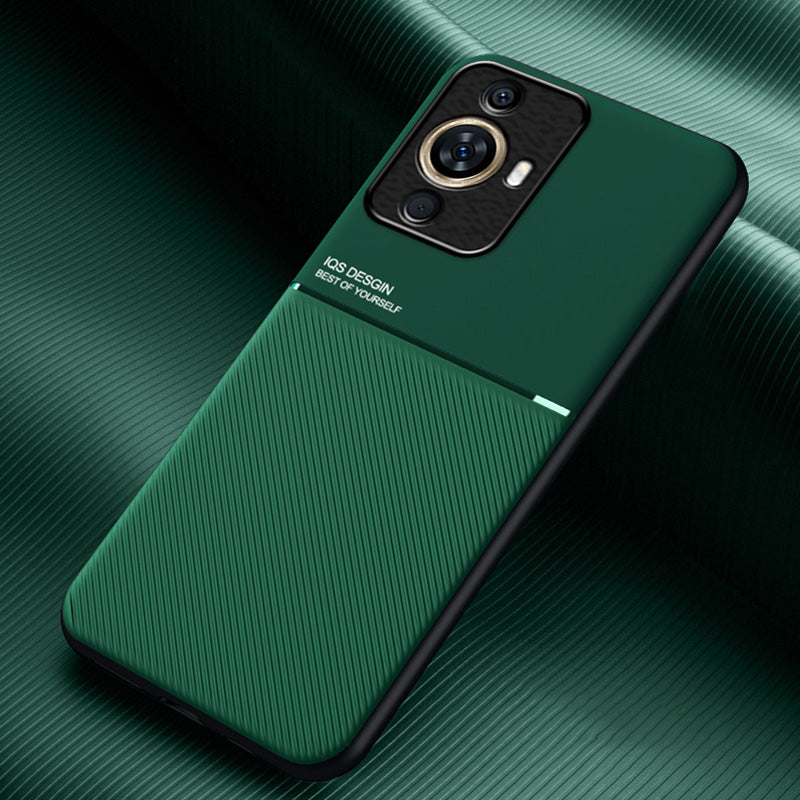 For Huawei nova 11 Pro / nova 11 Ultra Phone Case PU Leather+TPU Magnetic Car Mount Phone Cover